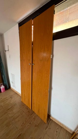 Puertas de armario madera 220x50 cm
