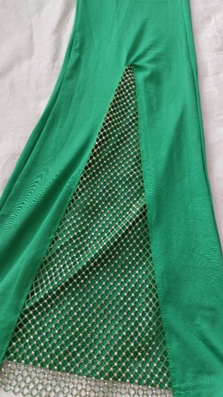 Pantaloni donna verdi da ballo