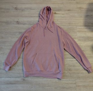 Sudadera Básica Capucha Rosa Palo Talla XL