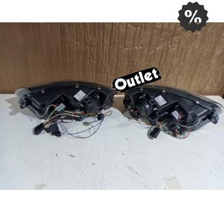 VE FAROS XENON AUDI A6 4F 04-08 LUZ DIURNA REAL FONDO NEGRO