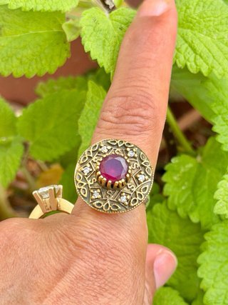 Anillo plata bronce