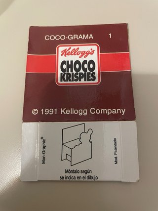 Cromo Choco Krispies Antiguo Troquelado