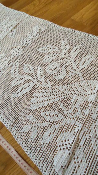 Tapete crochet largo artesanal