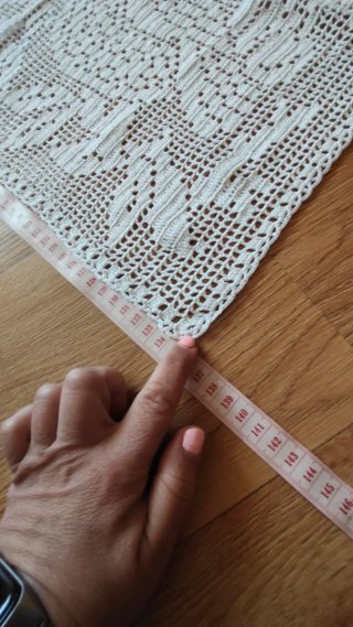 Tapete crochet largo artesanal