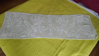 Tapete crochet largo artesanal