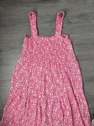 Vestido largo flores tirantes