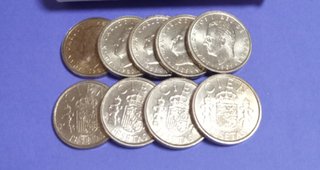 25 Monedas 100 Pesetas 1989 Juan Carlos I Antiguas