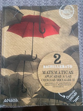 Matemáticas aplicadas a las Ciencias Sociales I...
