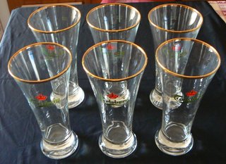 Carlsberg - 6 bicchieri da birra media NUOVI