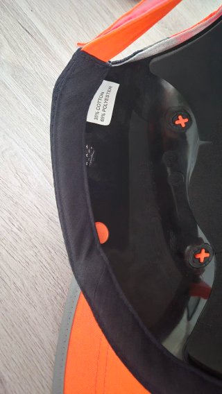 Gorra de seguridad naranja