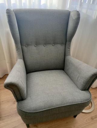Sillón orejero Ikea gris en perfecto estado