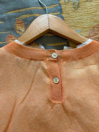 Top punto lino Zara doble capa nuevo