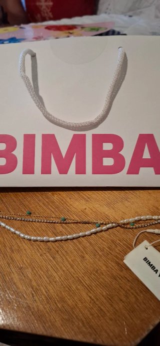 Pulsera Bimba y Lola perlas y cadena
