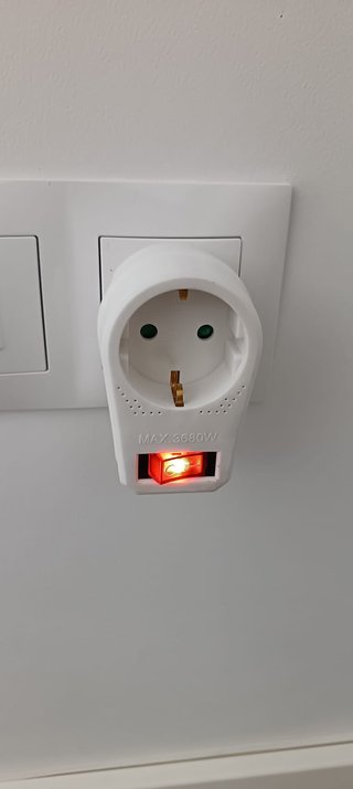 Adaptador Enchufe con Interruptor 3680W