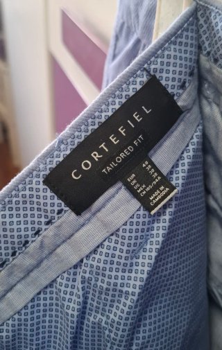 Pantalón Chino Cortefiel Talla 48 Azul