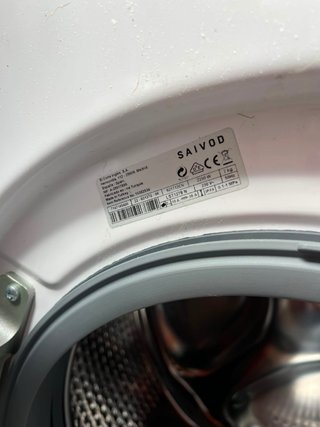Lavadora Saivod Blanca  Eficiencia energetica A