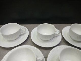 Juego 5 tazas y platos de te Sargadelos