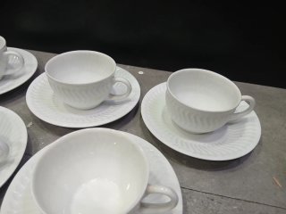 Juego 5 tazas y platos de te Sargadelos
