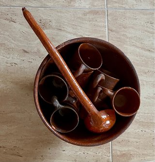 Juego de cerámica para queimada