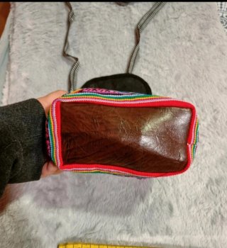Bolso artesano vintage Machu Picchu Perú