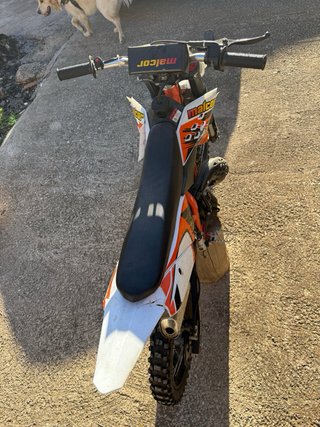 Pit Bike Malcor Naranja y Blanca
