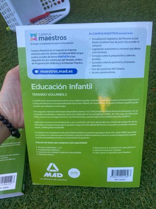 Cuerpo de maestros educación infantil : Temario