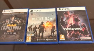 PS5 Slim 1TB con lector + mando (x2) + 3 juegos