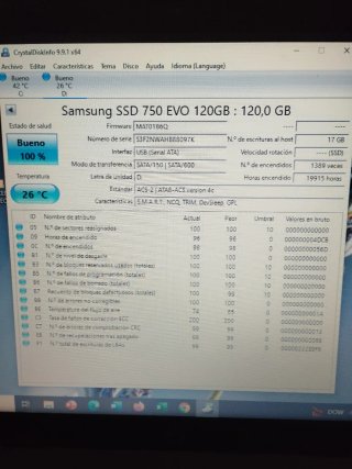 SSD Samsung 750 EVO 120GB