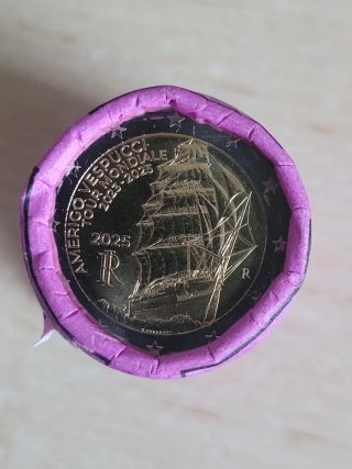 2 Euro 2025 Italia Vespucci