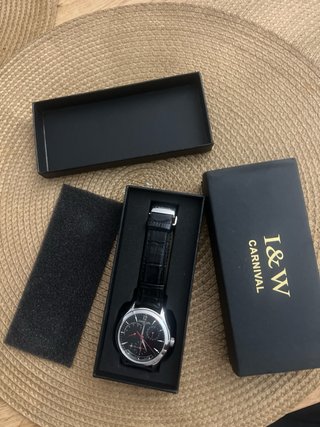 Reloj I&W CARNIVAL Negro/Plata