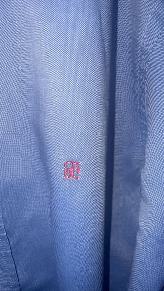 Camisa Carolina Herrera Azul Original
