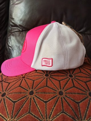 Gorra Von Dutch Rosa y Blanca Talla unica