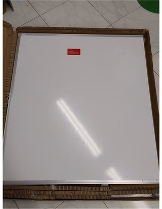 maxtek Pizarra Blanca Móvil 180 x 100 cm - Pizarra Magnética Marco de Aluminio de Doble Cara - con Marcadores - Imanes - Borrador de