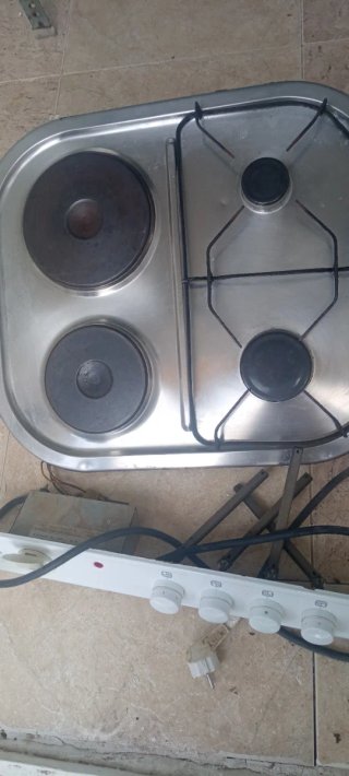 Placa cocina mixta eléctrica y gas