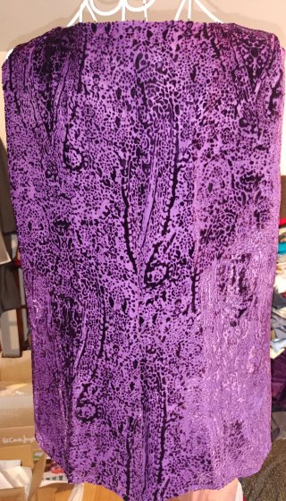 Conjunto de terciopelo morado