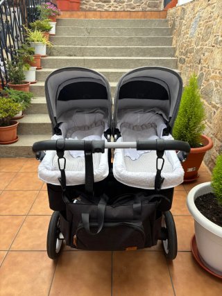 Carrito Gemelar Bugaboo Gris