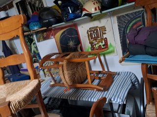 6 Sillas de Madera con Asiento Enea (25 todo)