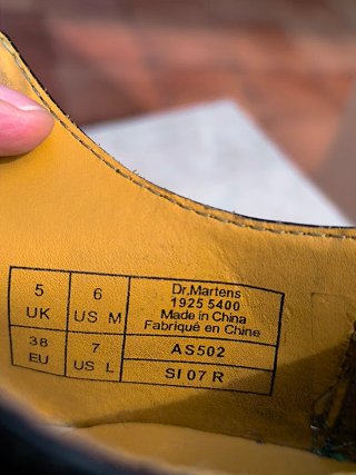 Zapatos Dr. Martens Piel Talla 38