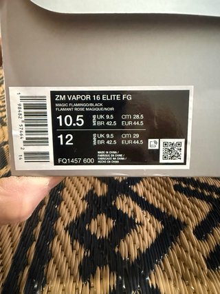 Nike Zoom Mercurial Vapor 16 Elite FG 44.5