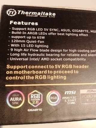 Disipador Thermaltake UX100 RGB LGA 1700