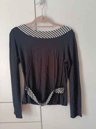 Camiseta marinera negra talla M