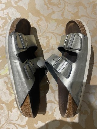 Sandalias Birkenstock Talla 39 Plata