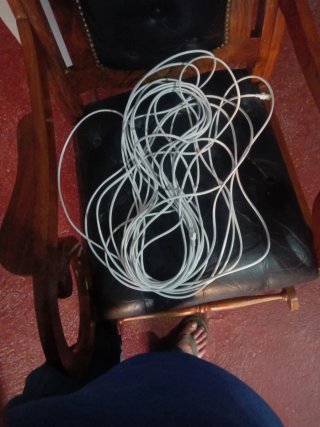 Cable Ethernet Blanco 20 metros