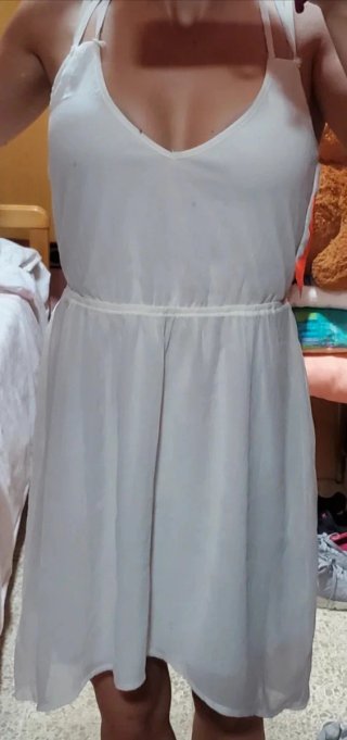 Vestido blanco con cola