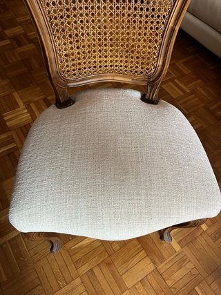 Conjunto comedor clásico: 4 sillas y 2 sillones