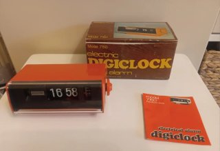 Orologio vintage Digiclock elettrico modello 7150