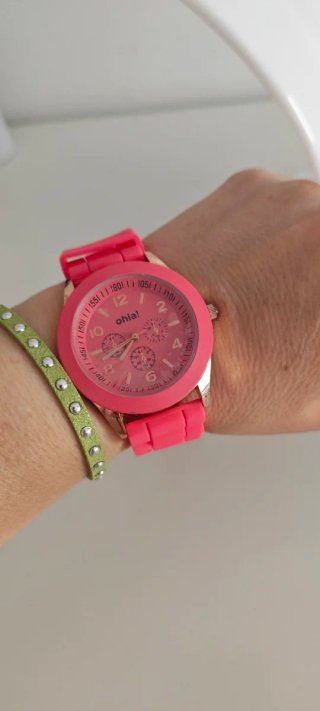Reloj Veraniego Rosa y Dorado