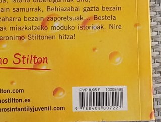 Geronimo Stilton 11 Euskera Lau sagu Oihan