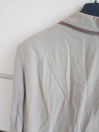 Blazer spigato vintage con revers marroni donna