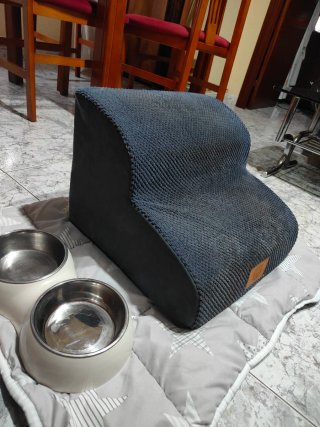 Carricoche y  Escalera para perros 2 peldaños